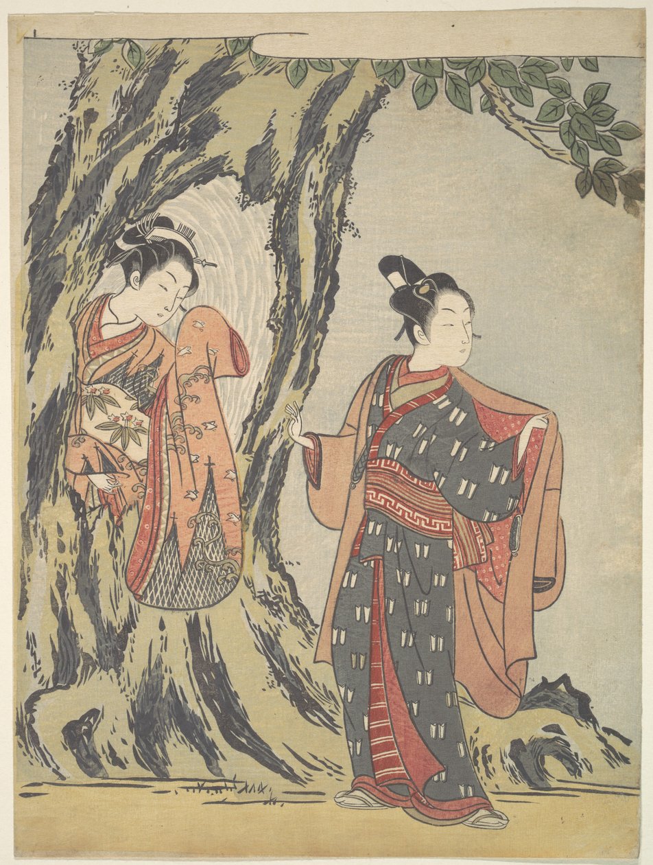 To unge mennesker af Suzuki Harunobu