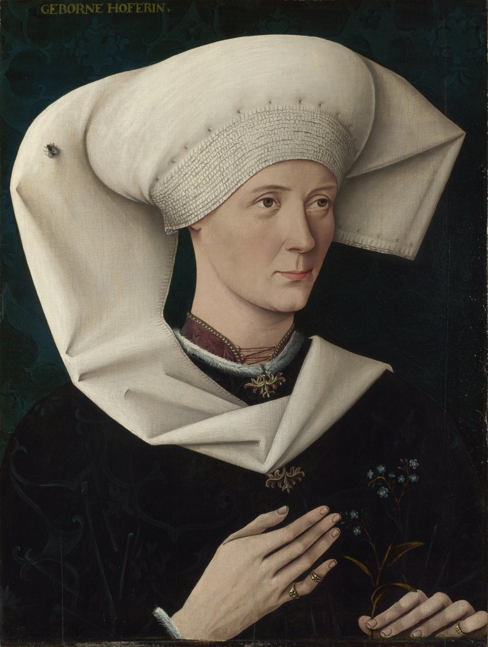 Portræt af en kvinde fra Hofer-familien, ca 1470 af Swabian master