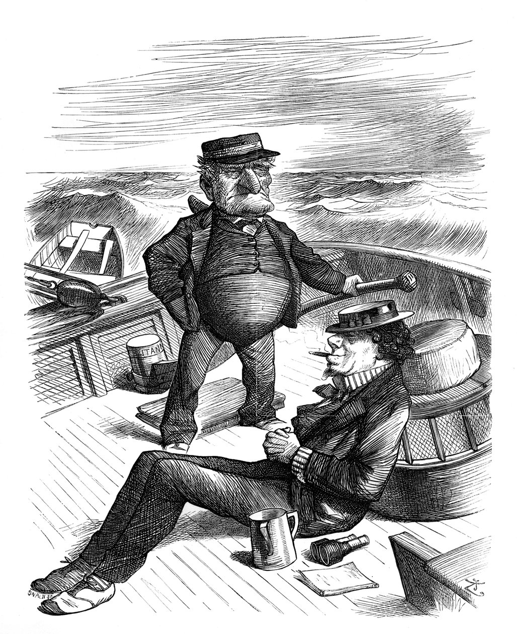 Vindens vej, 1878. af Swain