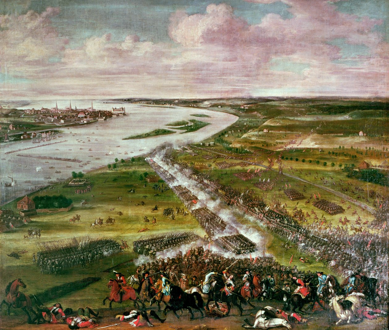 Slaget om krydset af Dvina, 1701 af Swedish School