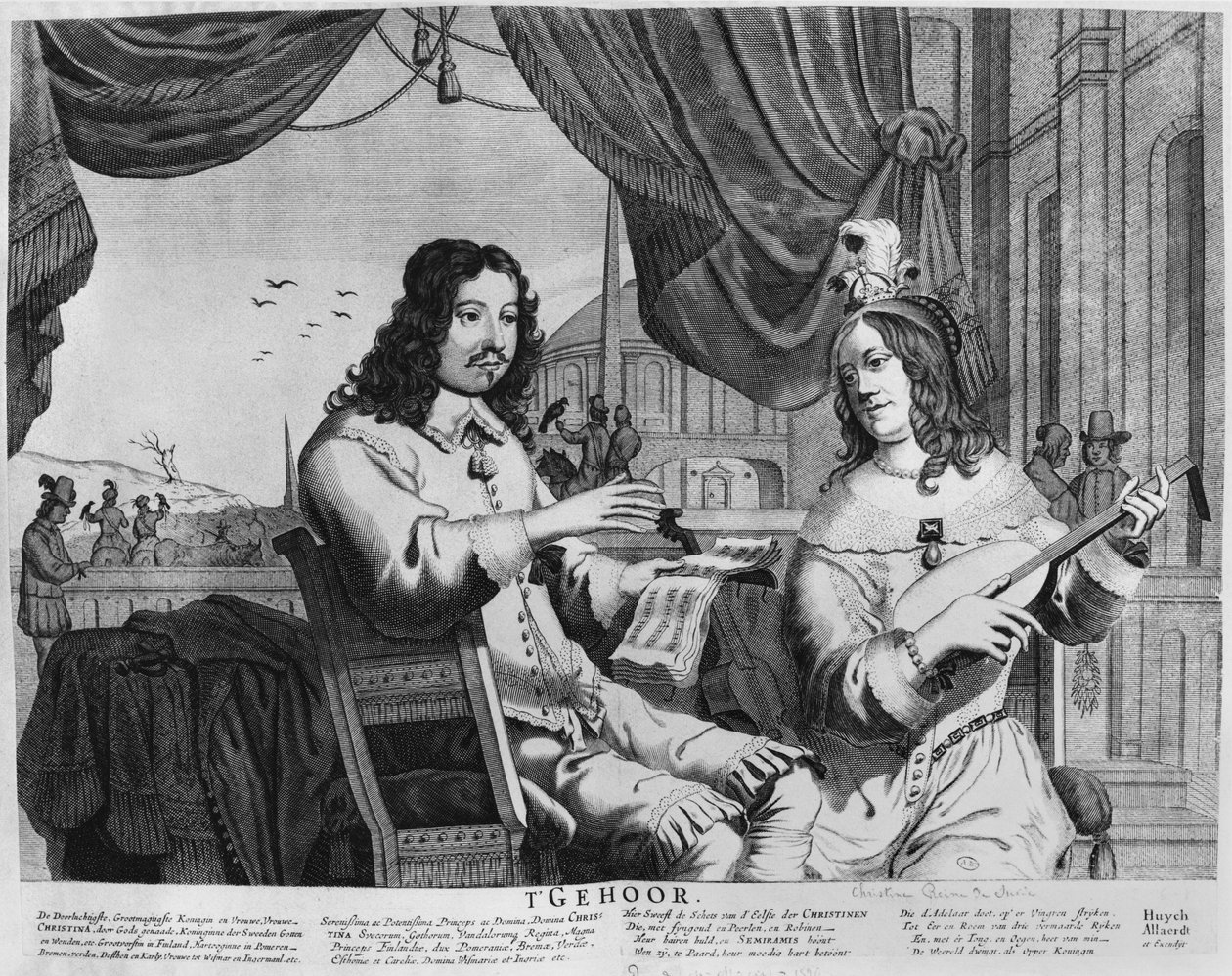 Dronning Christina af Sverige (1626-89) af Swedish School