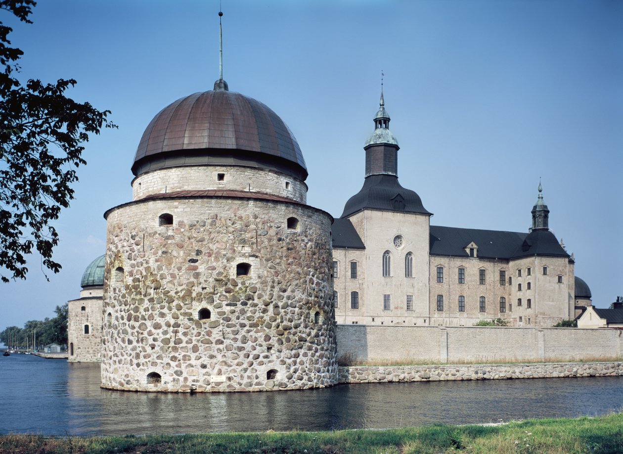 Udsigt over Vadstena Slot, bygget i 1545 af Swedish School