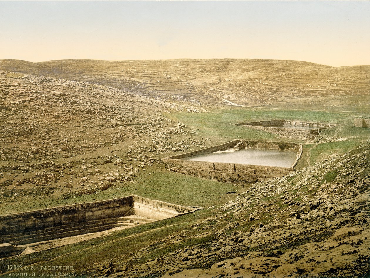 Solomons Pools, ca. 1880-1900 (fotokrom) af Swiss Photographer