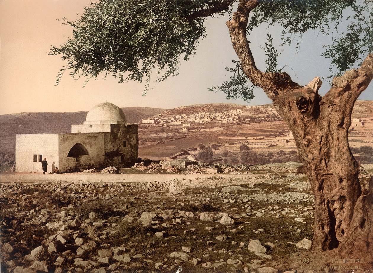 Rachels grav, Bethlehem, ca. 1880-1900 (fotokrom) af Swiss Photographer