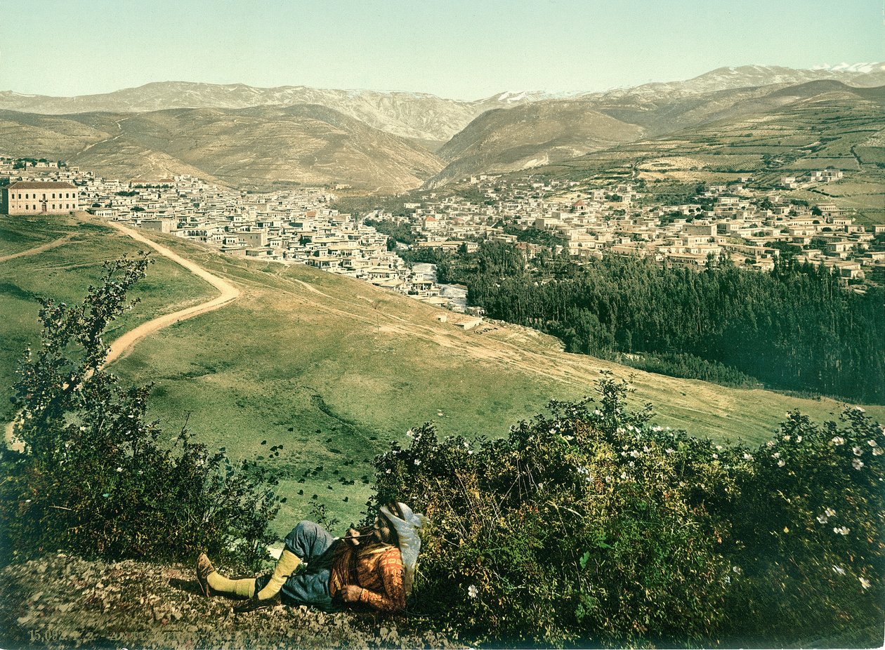 Zahleh, Anti-Libanon, ca. 1880-1900 (fotokrom) af Swiss Photographer