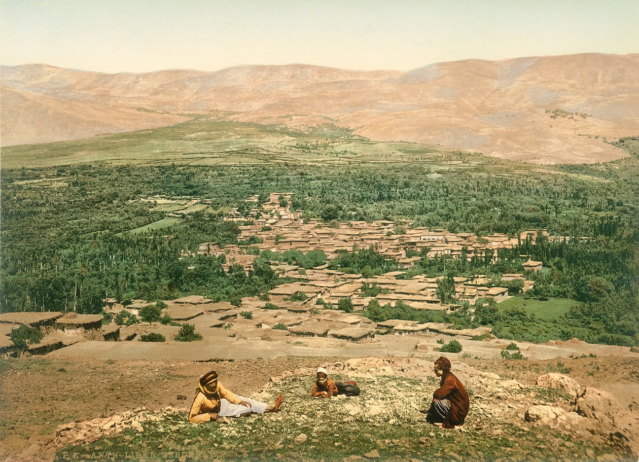 Zebdani i Anti-Libanon, ca. 1880-1900 (fotokrom) af Swiss Photographer
