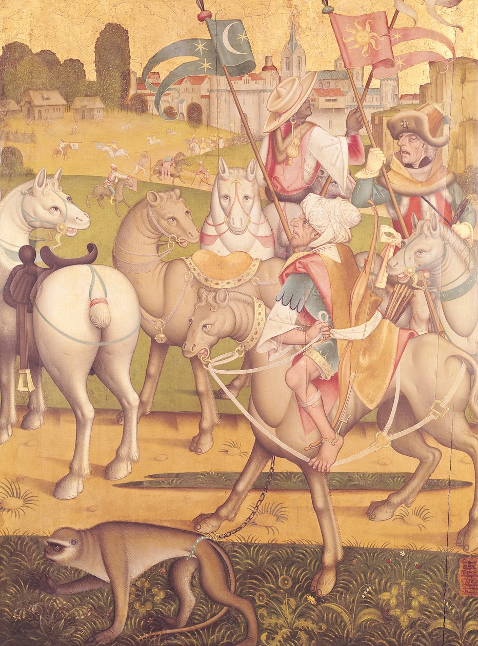 Magiernes kavalkade, ca. 1460 af Swiss School