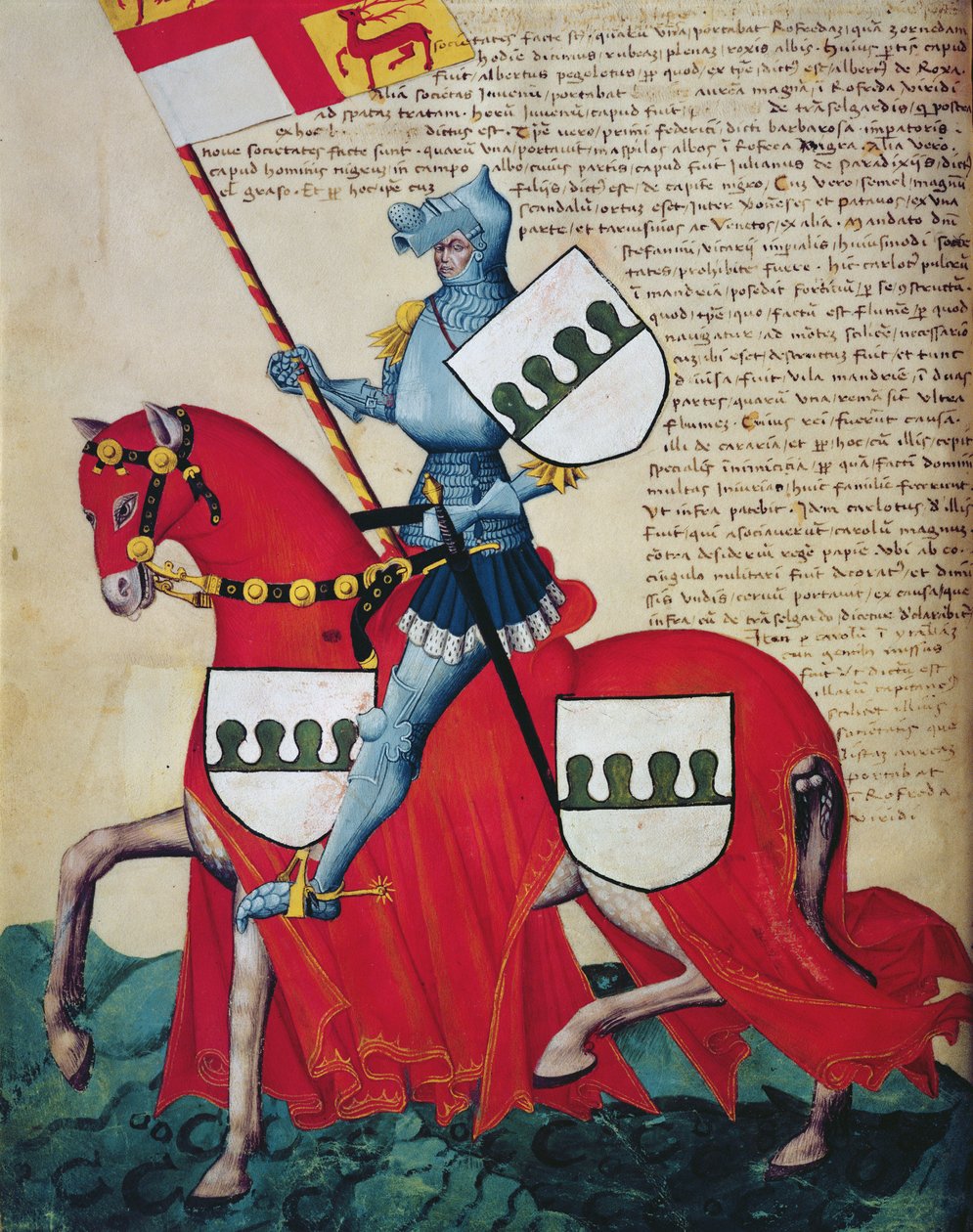 Carlotto Capodilista dei Transelgaldi (tempera på vellum) af Swiss School