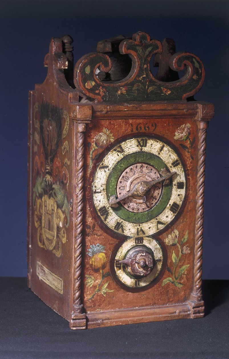 Husvækkeur, 1669 (træ) (se også 8029) af Swiss School