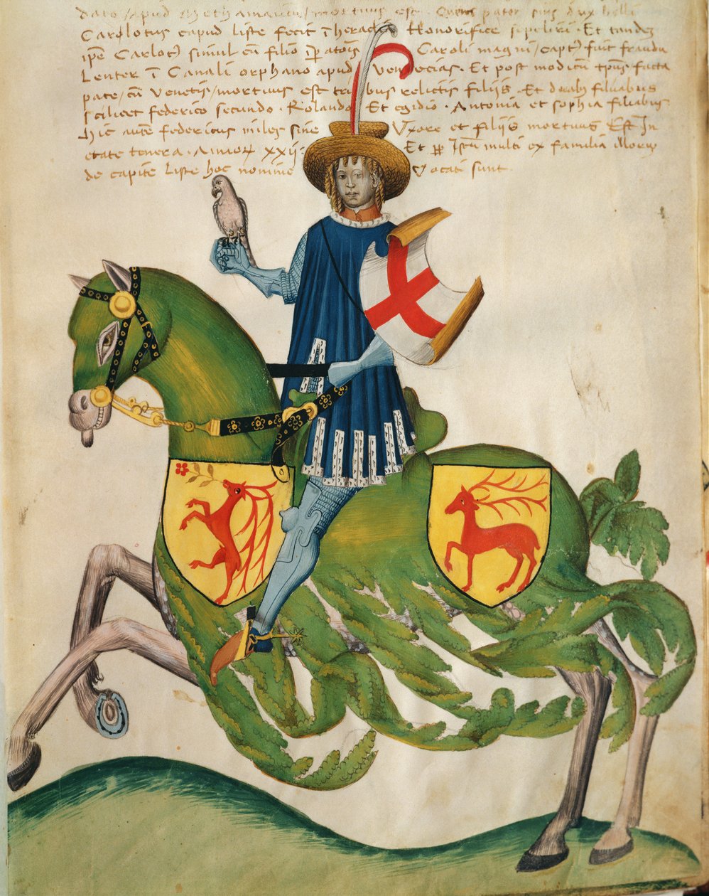 Federico Capodilista dei Transelgardi (tempera på vellum) af Swiss School