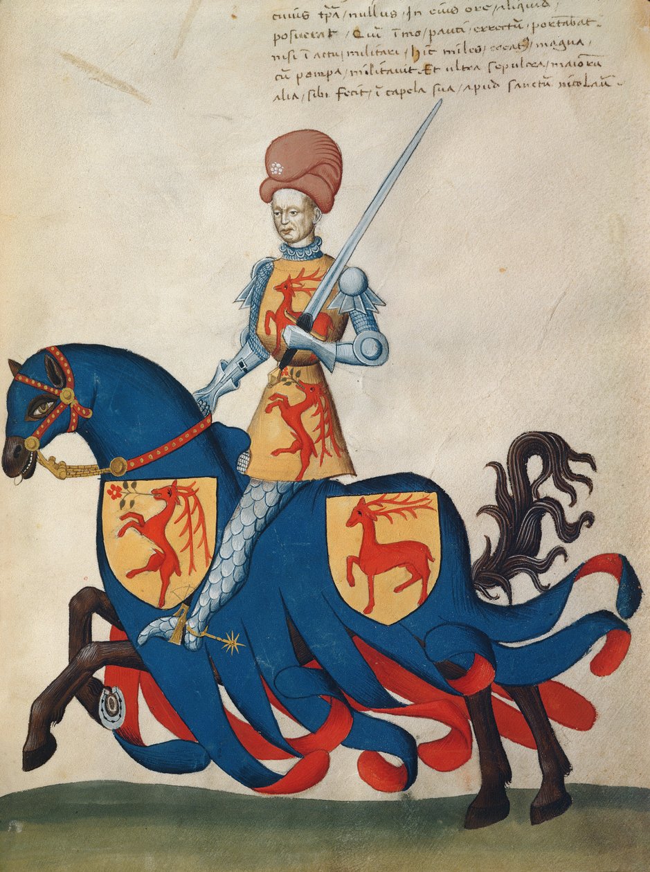 Giordano Forzate Capodilista (tempera på vellum) af Swiss School