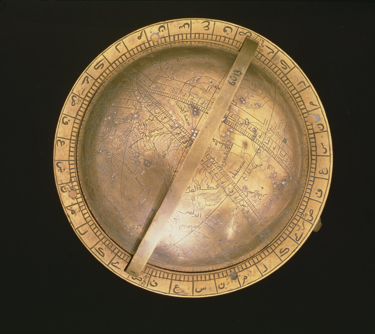 Orrery-ur, med emaljeret stjernetegnskalender og jordklode, af Fr.Ducomun, dit Boudry, ca. 1800 af Swiss School