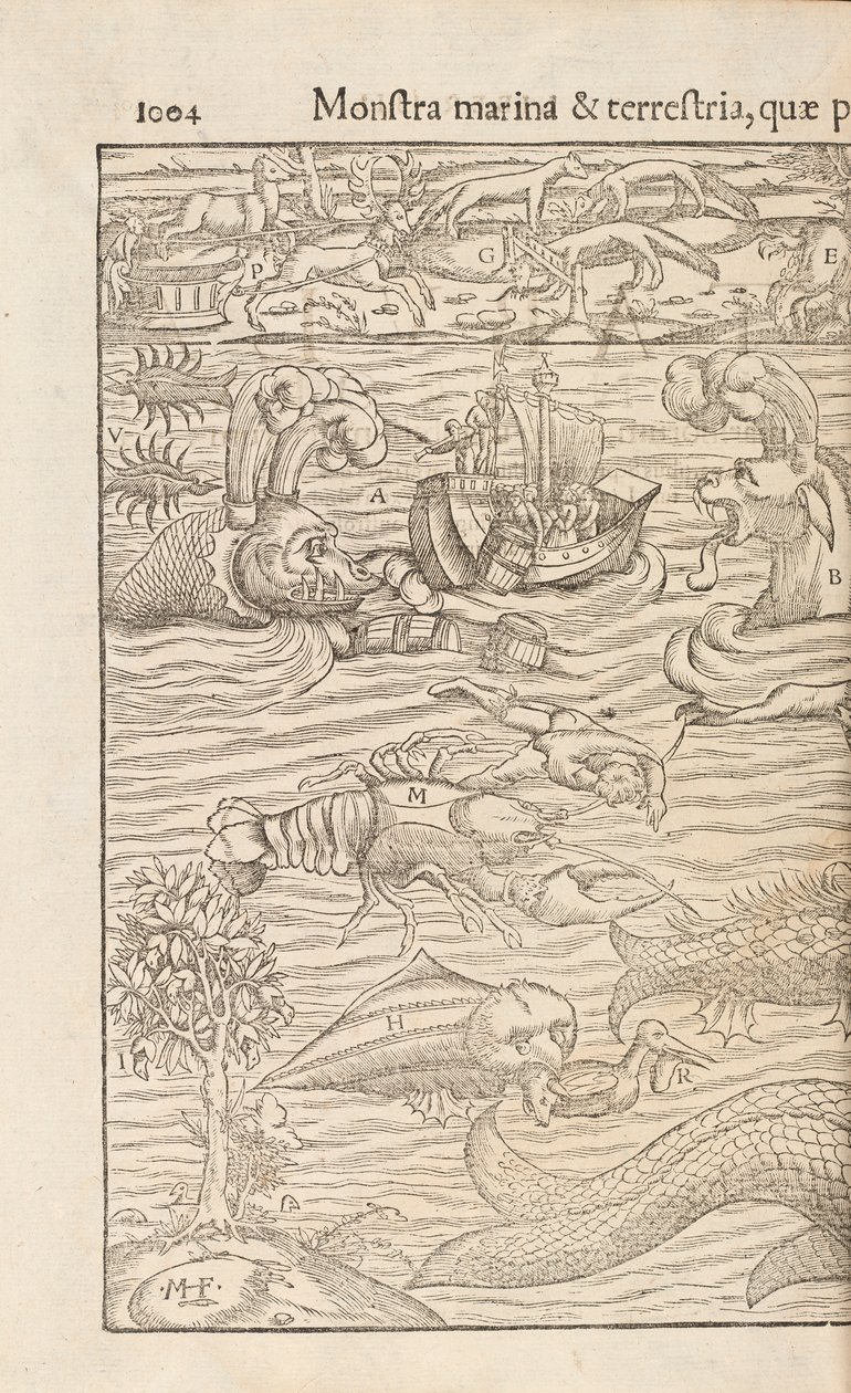 Side 1004 fra Cosmographiae Universalis af Sebastian Muenster, Basel, 1572 af Swiss School