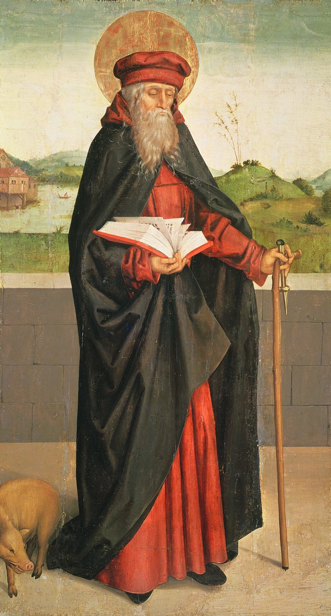 Sankt Antonius Eremitten, 1493 af Swiss School