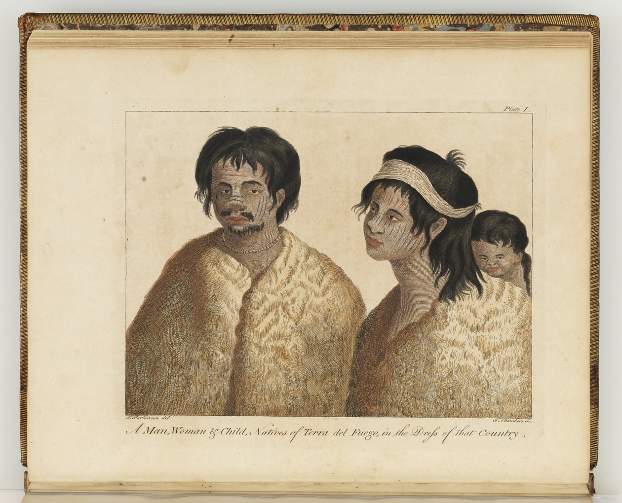 Natives of Tierra del Fuego, illustration fra 