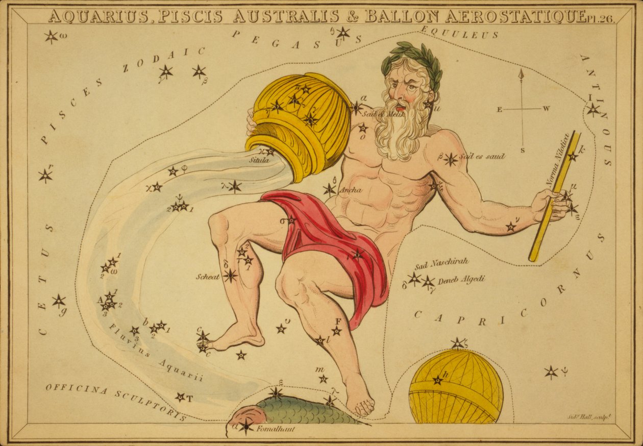 Vandmanden, Sydfiskene & Ballon Aerostatique, Illustration fra 