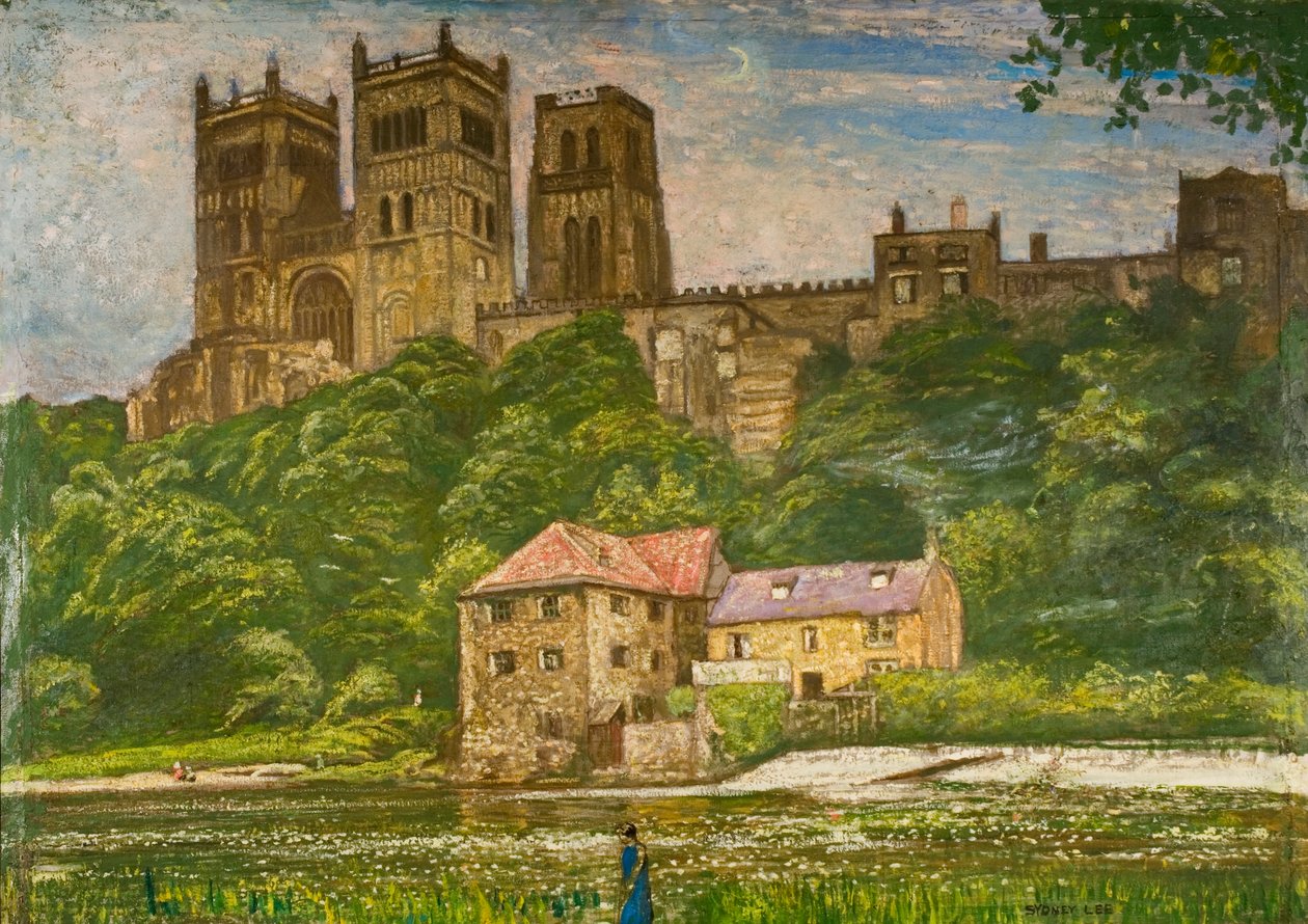 Durham Cathedral (olie på lærred) af Sydney Lee