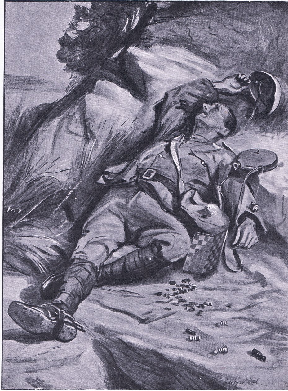 Kun en bonde, fra After Pretoria: The Guerilla War udgivet af Harmsworth Bros Limited, 1901 af Sydney Prior Hall
