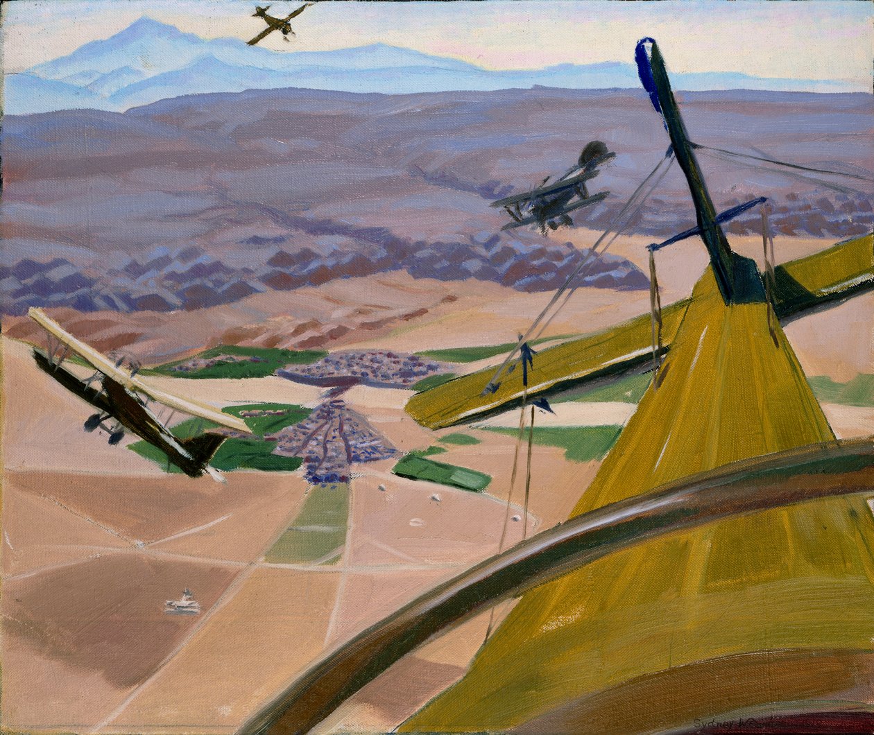 Over the Hills of Kurdistan: Flying above Kirkuk, 1919 af Sydney William Carline