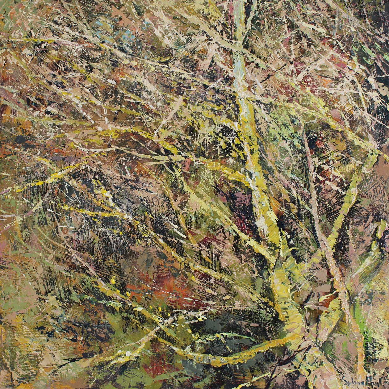 Entwined, 2025 (akryl) af Sylvia Paul