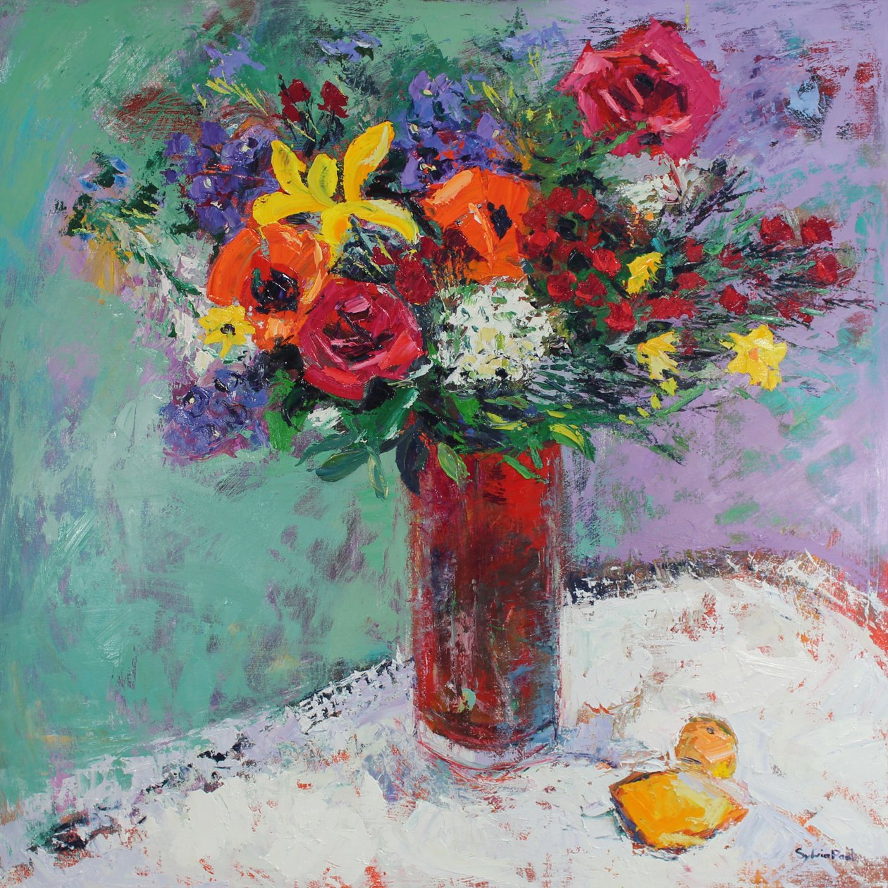 Friske Blomster af Sylvia Paul