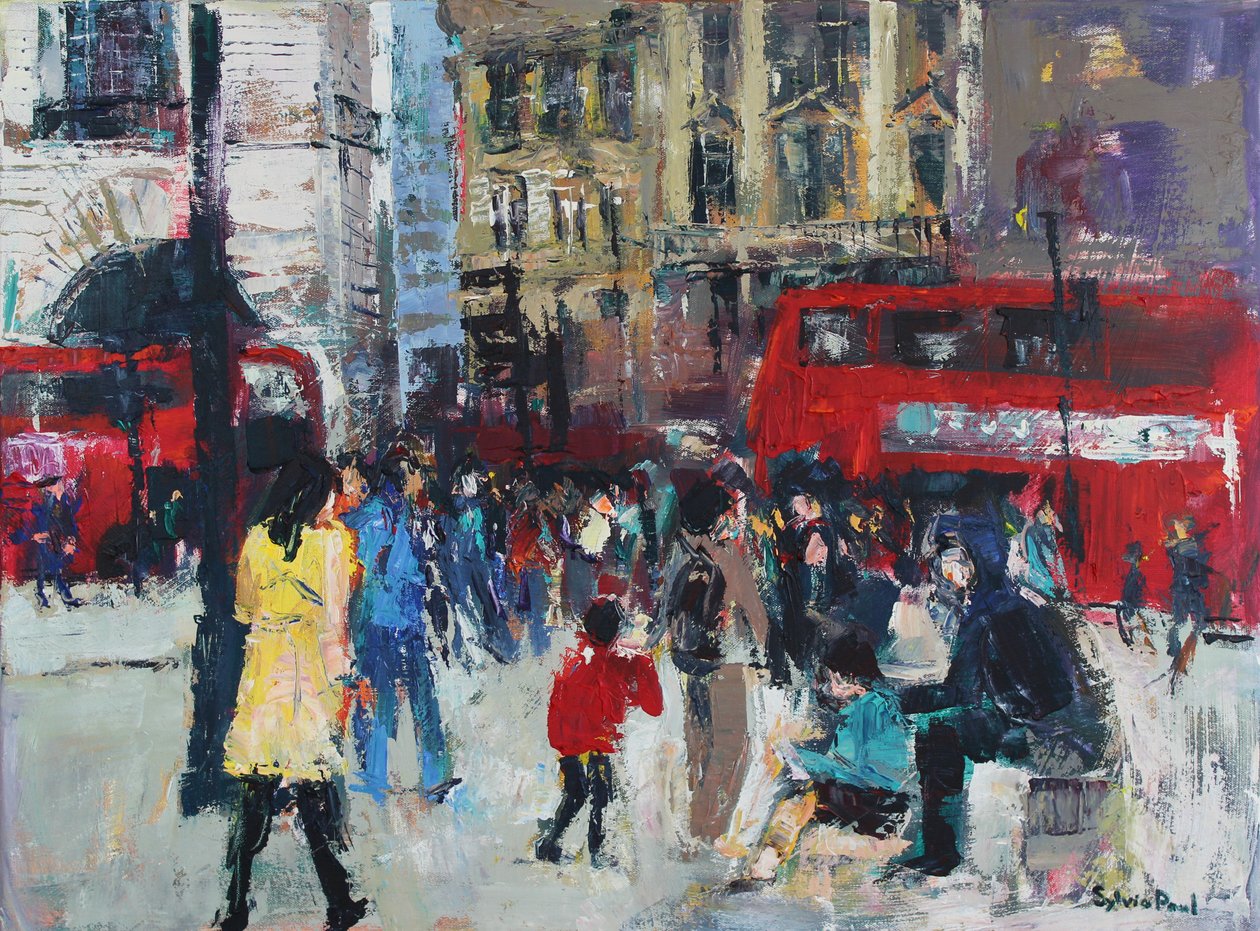 London People, 2024 (akryl) af Sylvia Paul