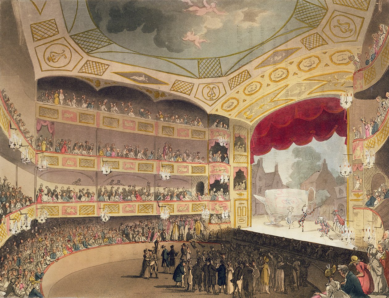 Royal Circus fra Ackermanns Microcosm of London af Pugin and Rowlandson