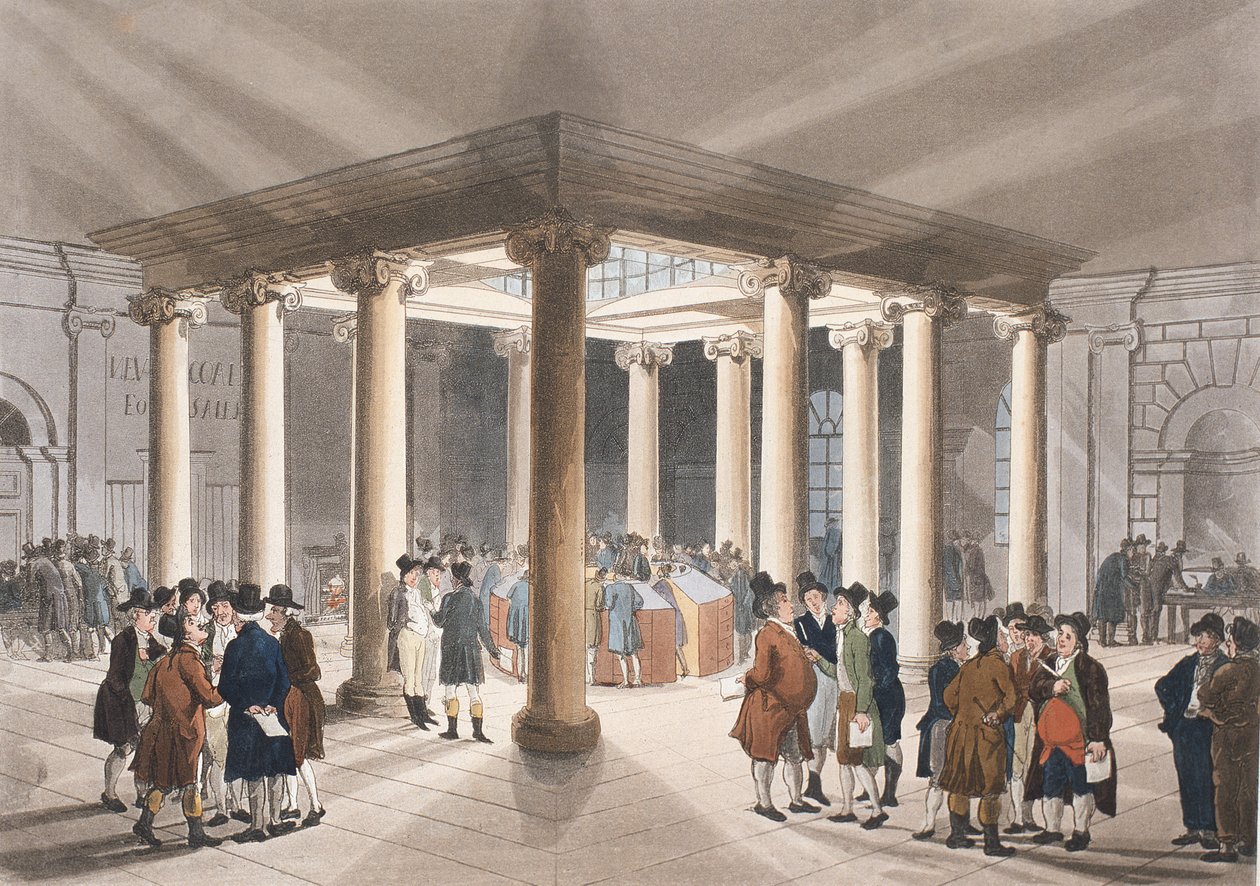 The Coal Exchange, Lower Thames Street fra Ackermanns 