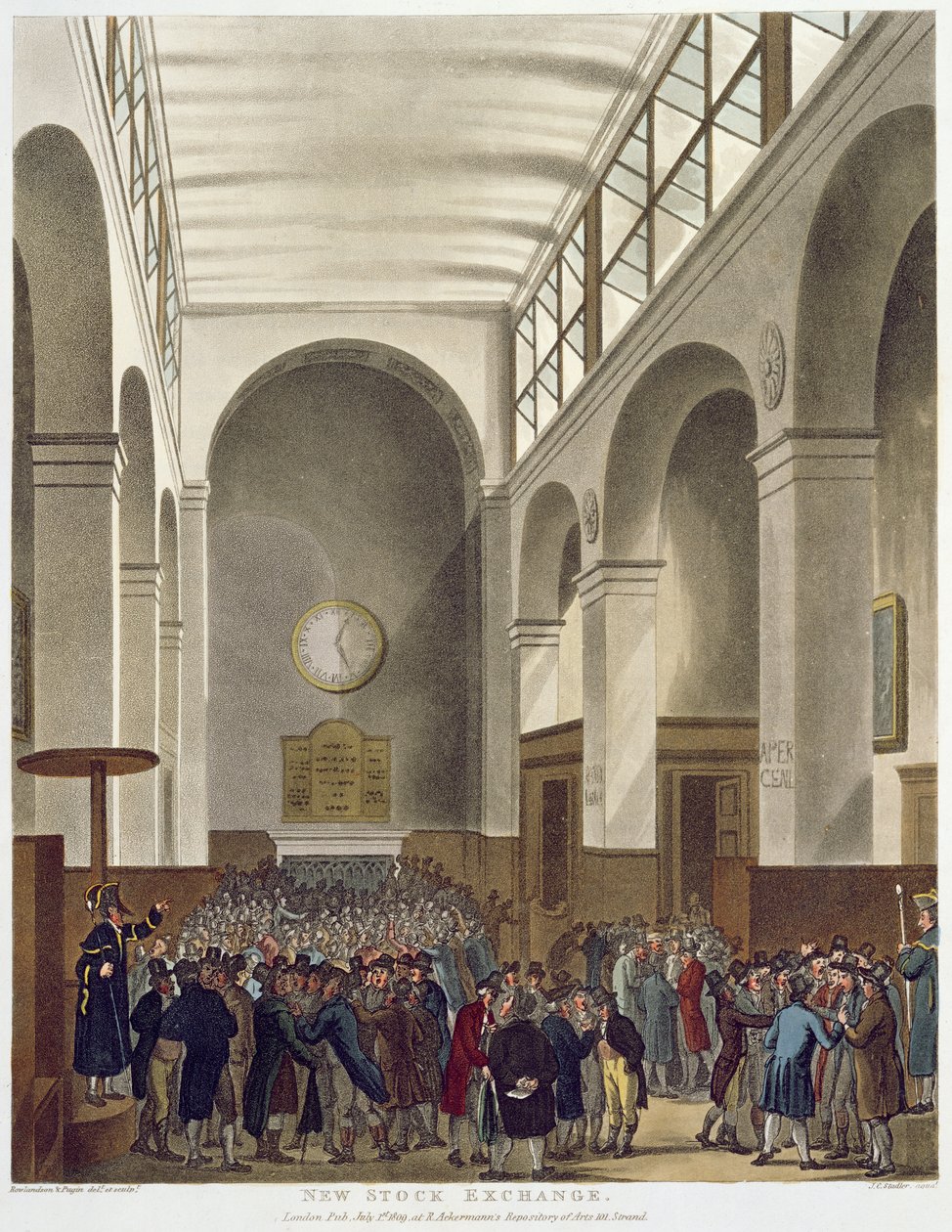 The New Stock Exchange, Bartholomew Lane, fra Ackermanns 