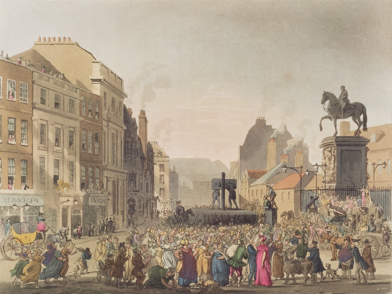 The Pillory, indgraveret af J. Bluck (fl.1791-1831) fra 