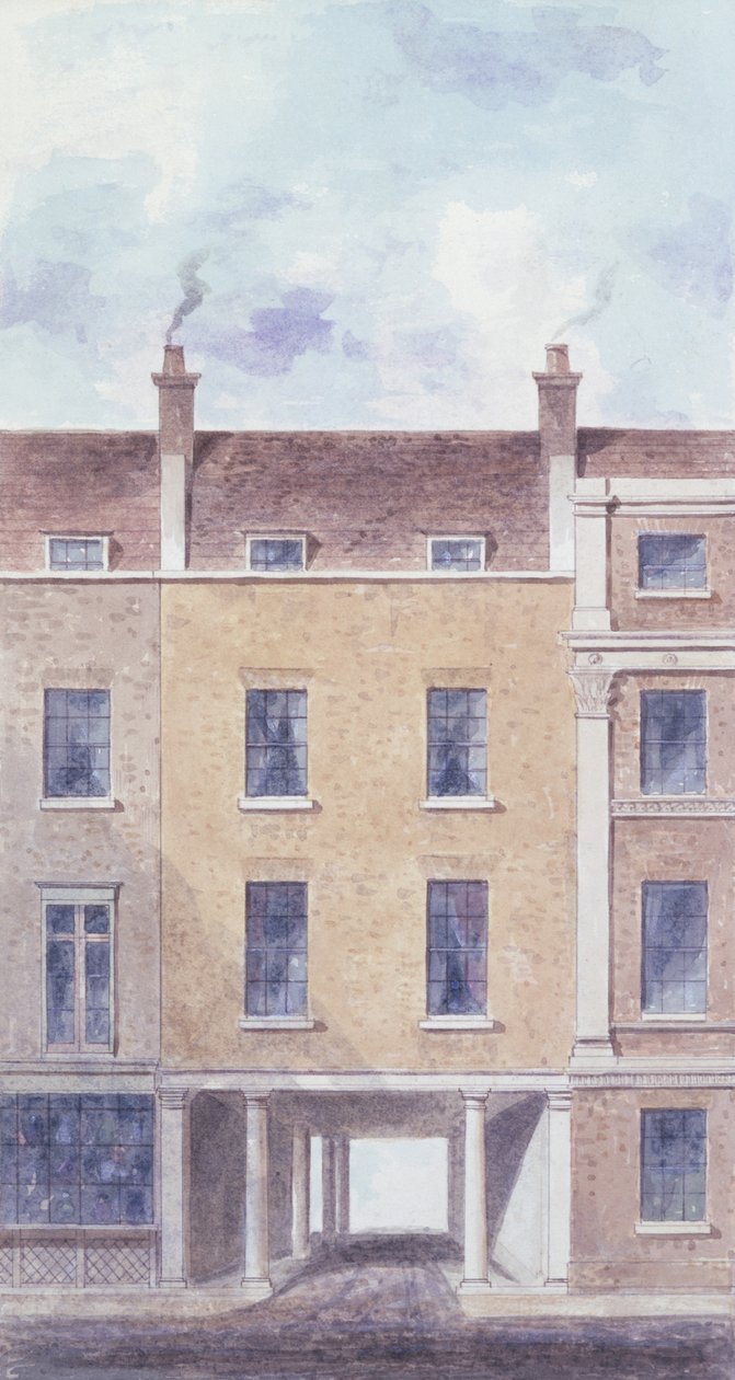 Den gamle indgang til Scotland Yard, 1824 af T. Chawner