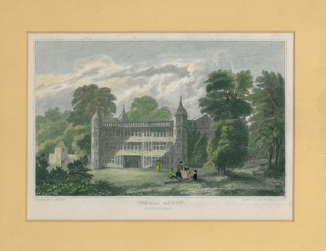 Tixall Abbey, Staffordshire af T. Radclyffe