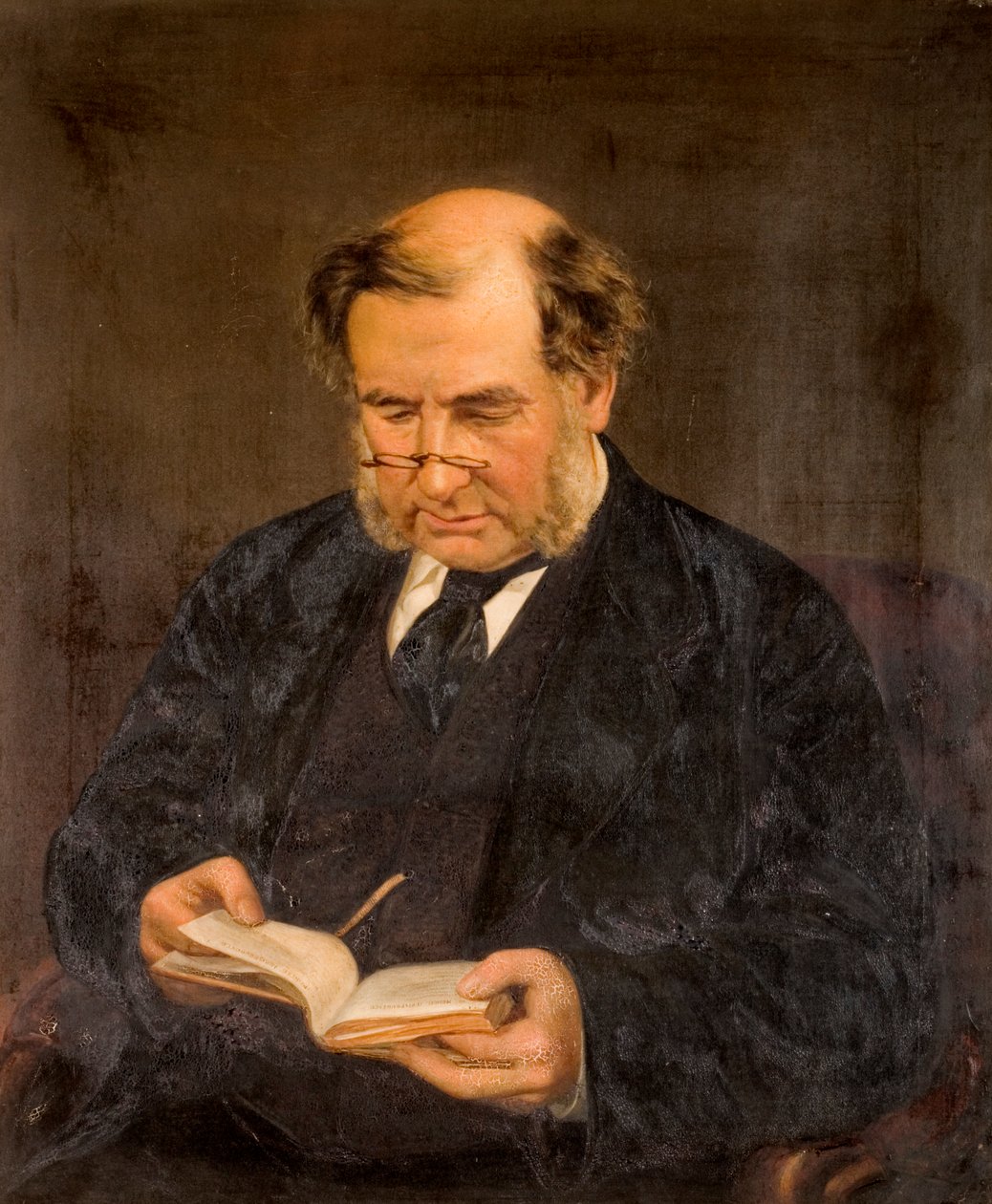 Portræt af J.T. Hoyle, retsmediciner i Newcastle af T.W. Bannister