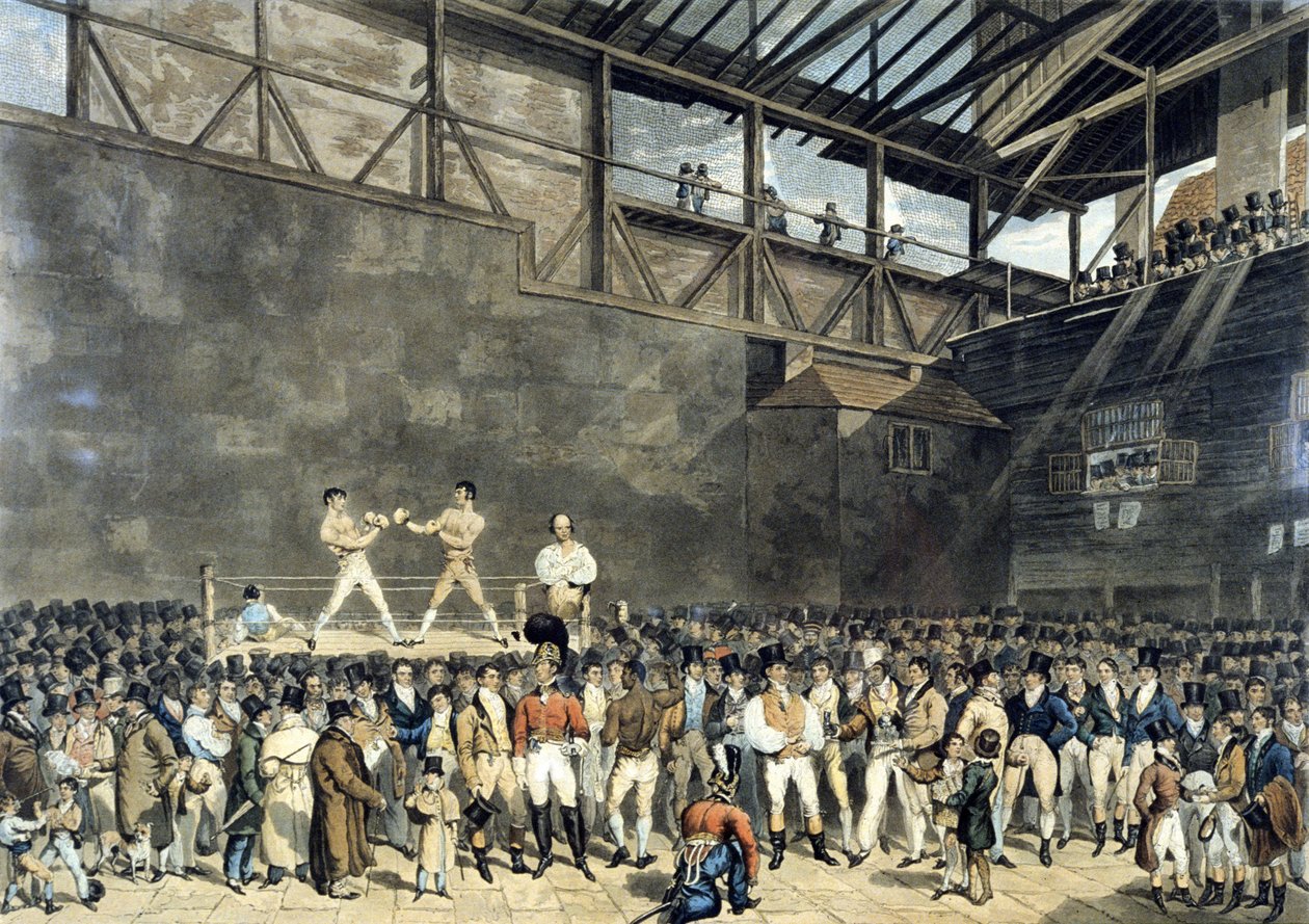 Det indre af Fives Court, indgraveret af Charles Turner af T. (after) Blake