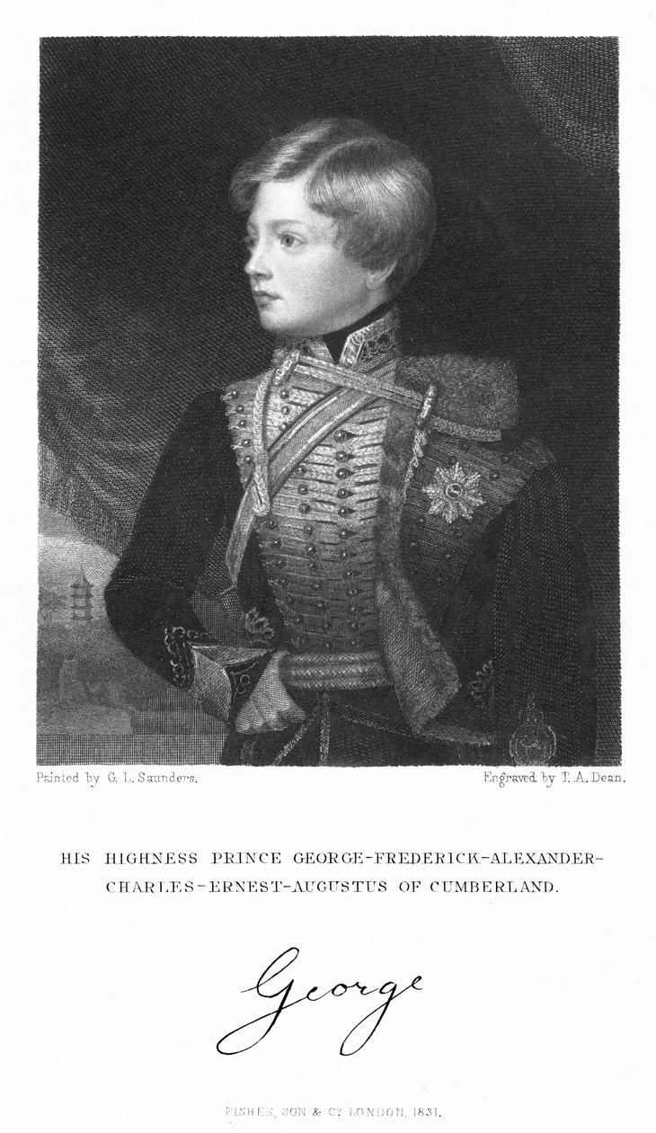 George Frederick Alexander Charles Ernest Augustus af Cumberland, 1831 af T. A. Dean