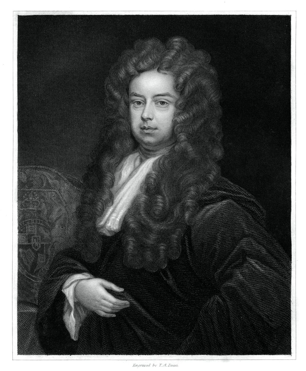 John Somers, 1st Baron Somers, Lord High Chancellor of England, 1833. af T. A. Dean