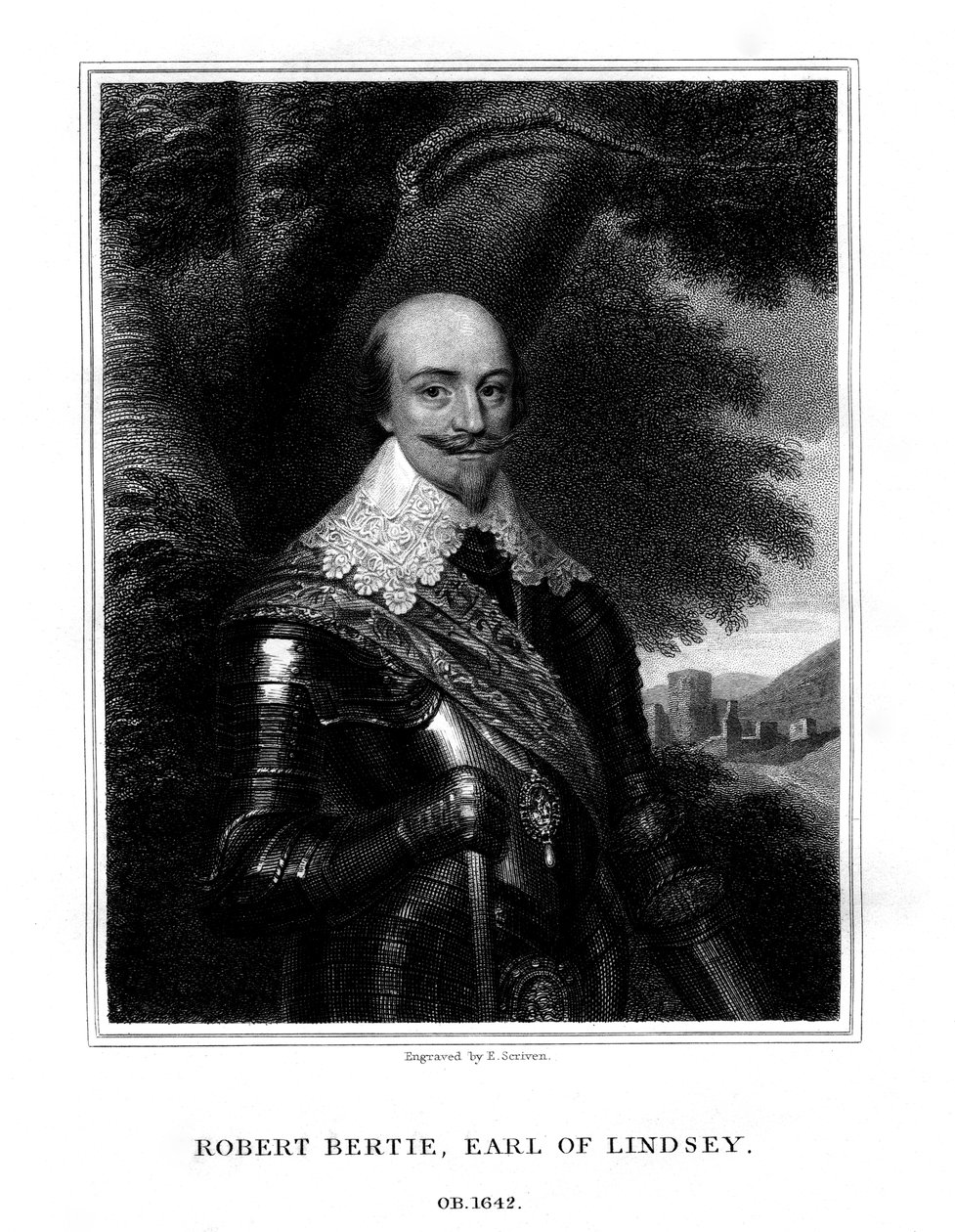 Robert Bertie, 1. jarl af Lindsey, 1827. af T. A. Dean