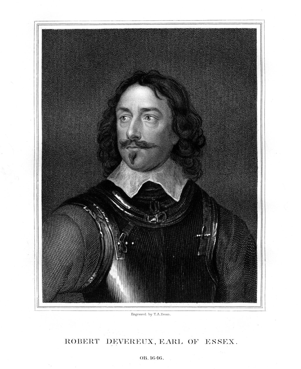 Robert Devereux, 3. jarl af Essex, 1827. af T. A. Dean