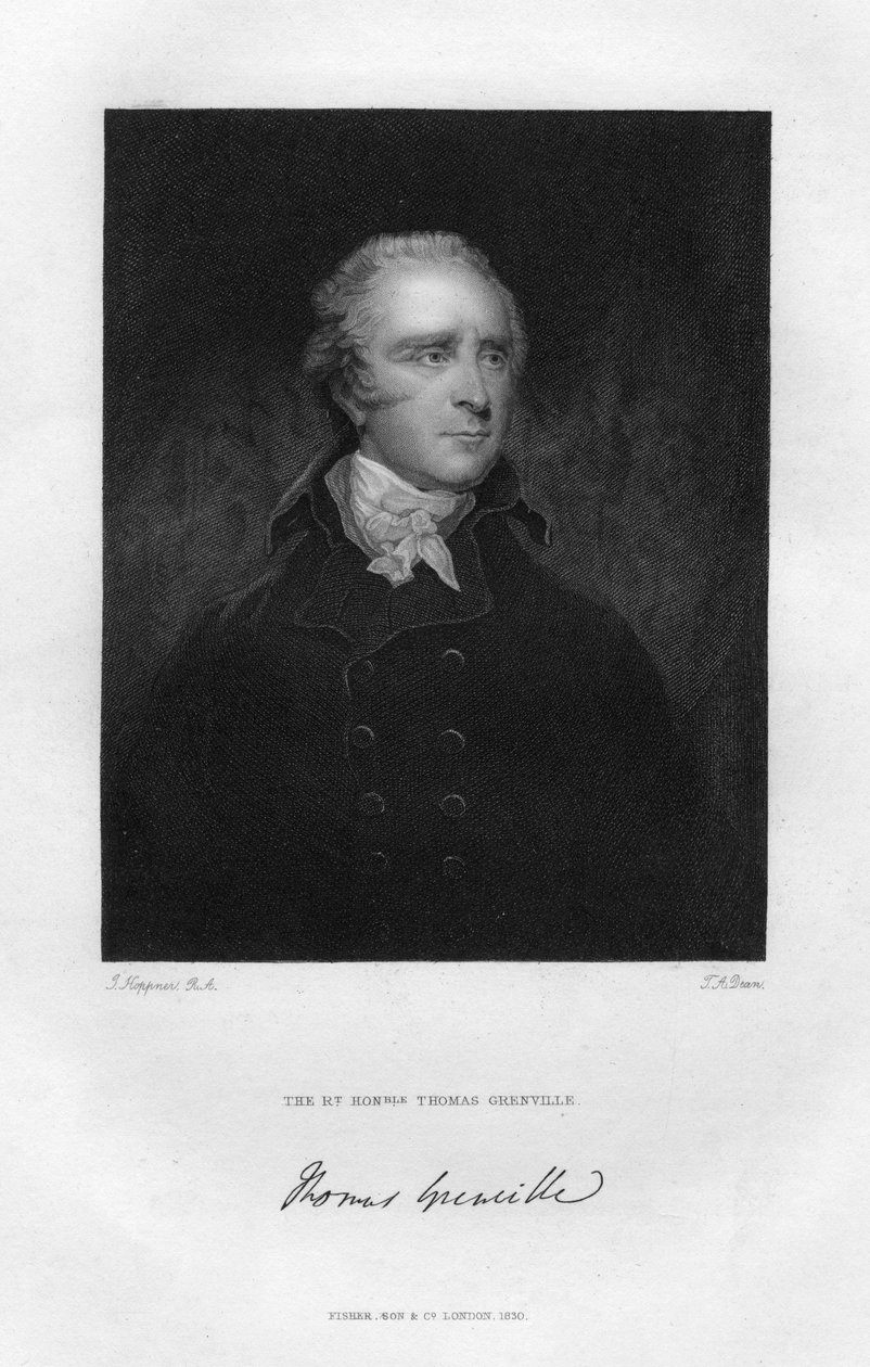 Thomas Grenville 1755-1846, britisk politiker og bibliofil, 1800-tallet. af T. A. Dean