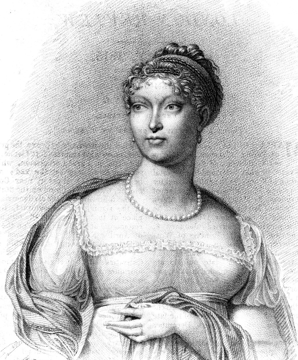 Marie Louise, Duchess of Parma, second wife of Napoleon Bonaparte, 1815.dani af T Blood