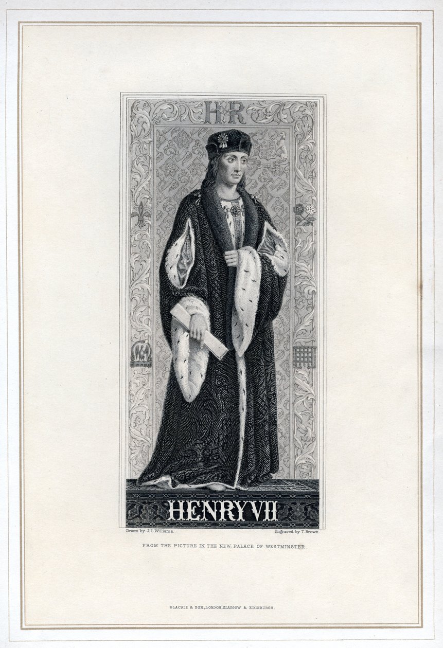 Henrik VII af England, 1800-tallet. af T. Brown
