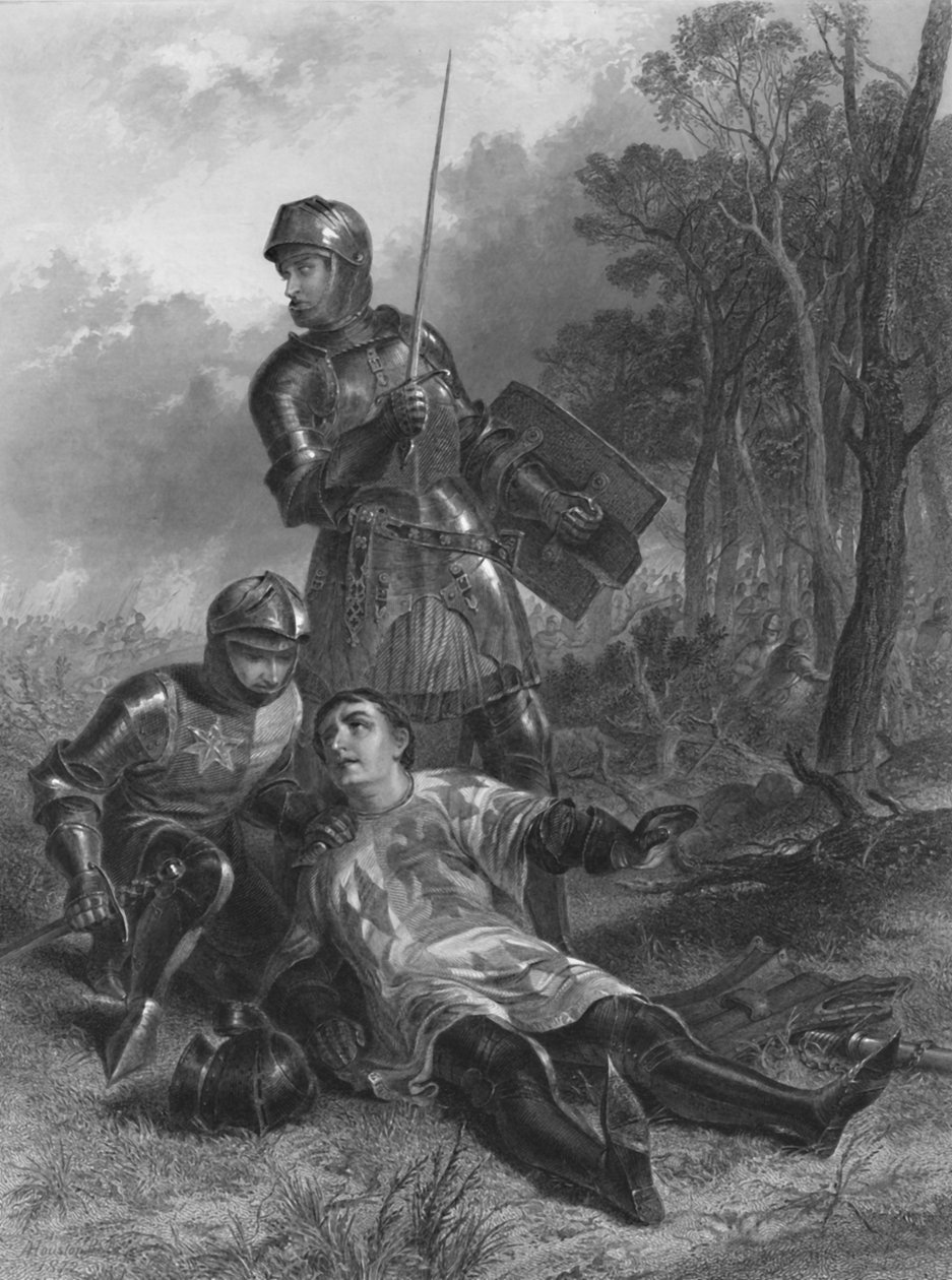 Jarlen af Warwicks død, kong Henry VI, c1870 af T. Brown