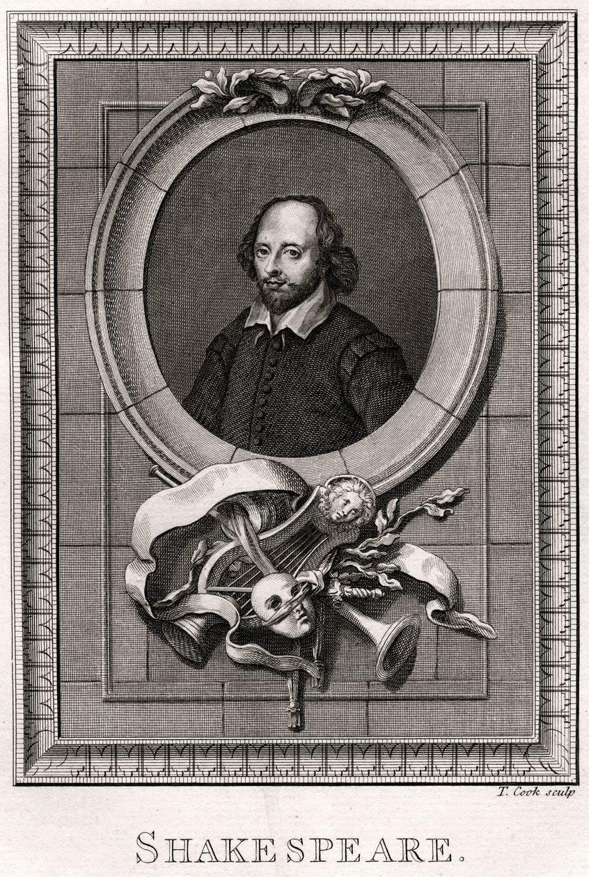 Shakespeare, 1776 af T. Cook