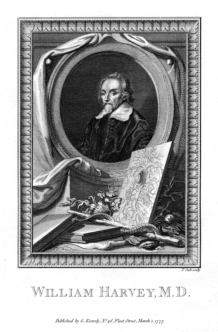 William Harvey, læge, 1777. af T. Cook
