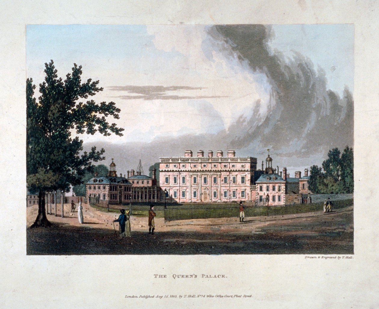 Buckingham House, Westminster, London, 1803 af T Hall