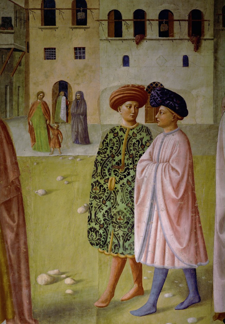To florentinske herrer af T. & Masolino T. (1383-1447) Masaccio
