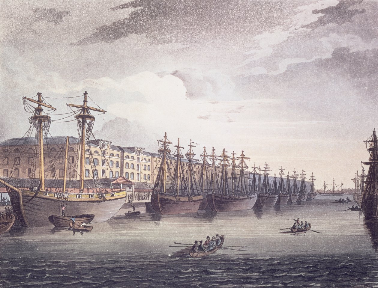 Vestindiska dokker af T. and Pugin A.C. Rowlandson
