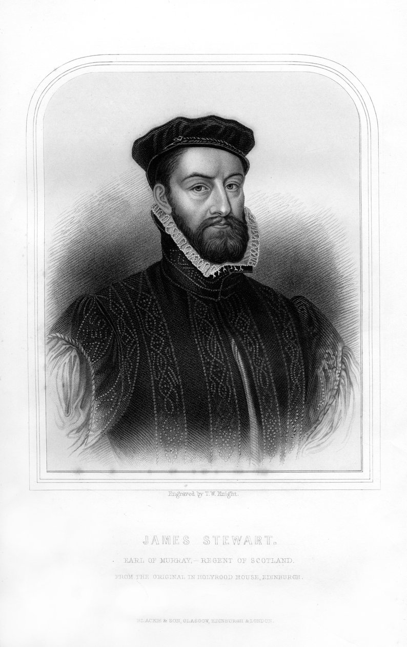 James Stewart, 1. jarl af Moray, regent af Skotland, 1870 af T. W. Knight
