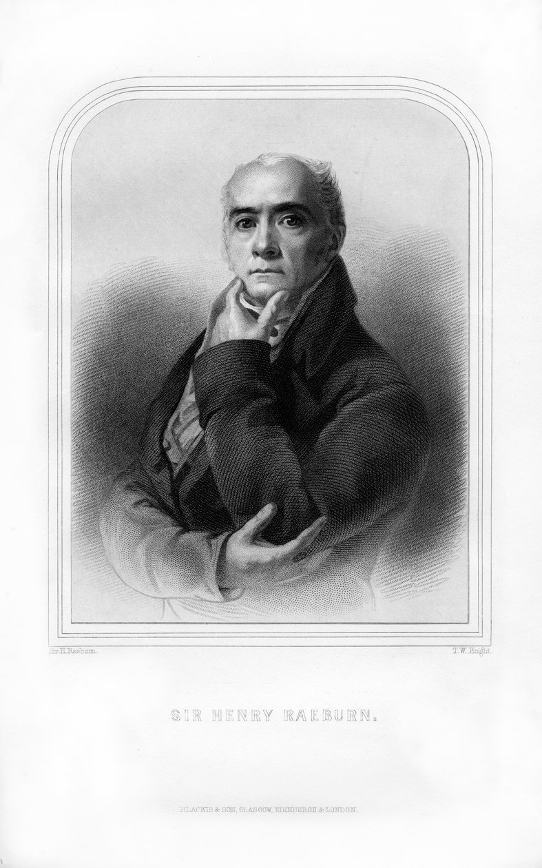 Sir Henry Raeburn, skotsk portrætmaler, 1870. af T. W. Knight
