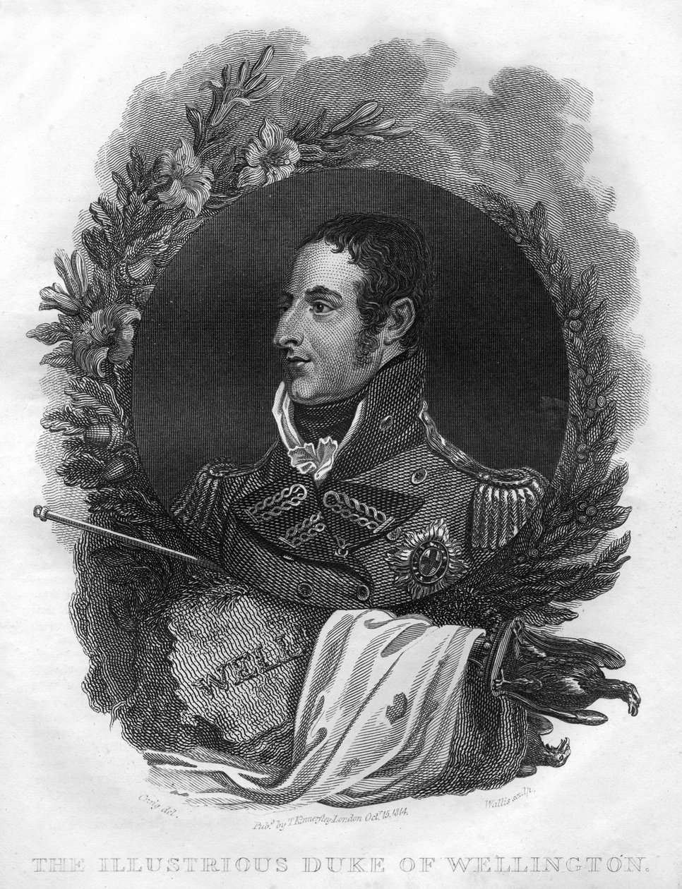 Arthur Wellesley, den 1. hertug af Wellington 1769-1852, 1816. af T. Wallis